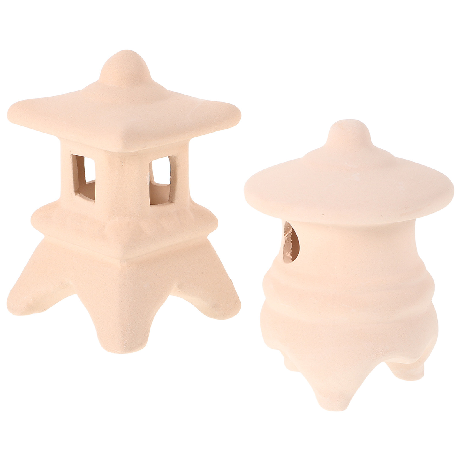 Hide Cave Ceramic - 2Pcs Ceramic Aquarium Hide Fish Tank