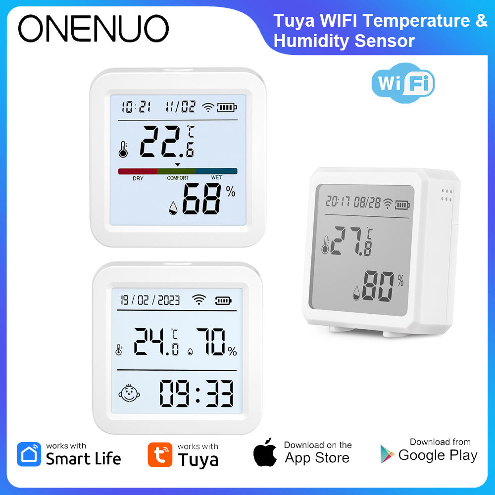 ONENUO Tuya WIFI Temperature H - Digital Hygrometer Probe 评论和价格