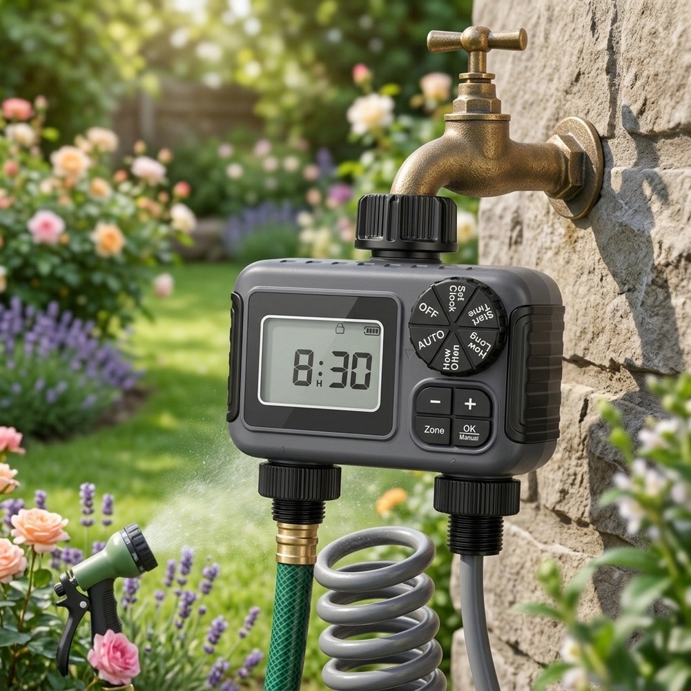 Garden Irrigation Timer Dual O - Timer Dual Outlet 评论和价格