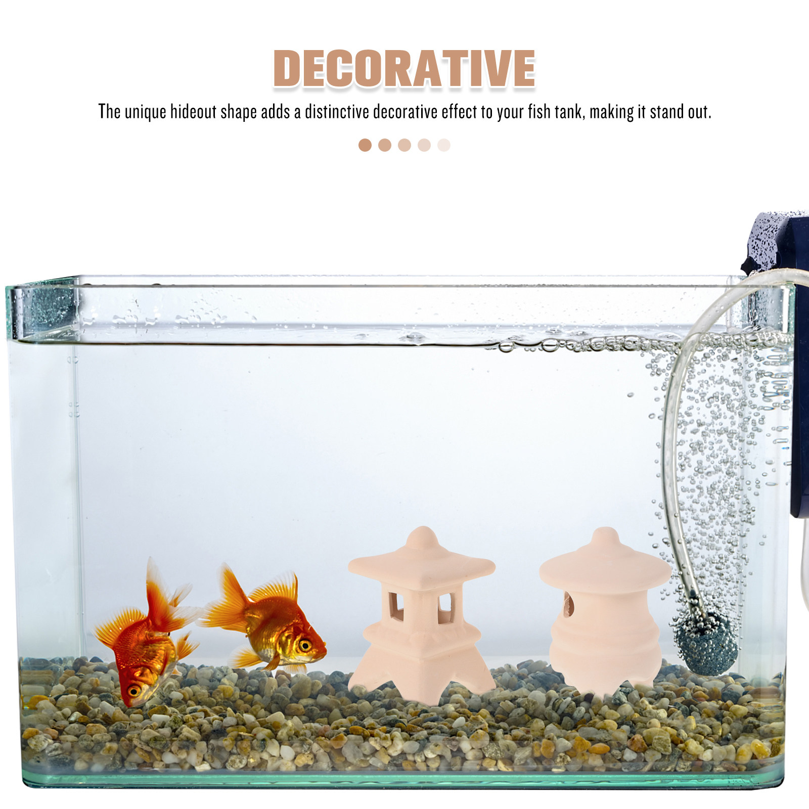 2Pcs Ceramic Aquarium Hide Fis - Hide Cave Ceramic 评论和价格