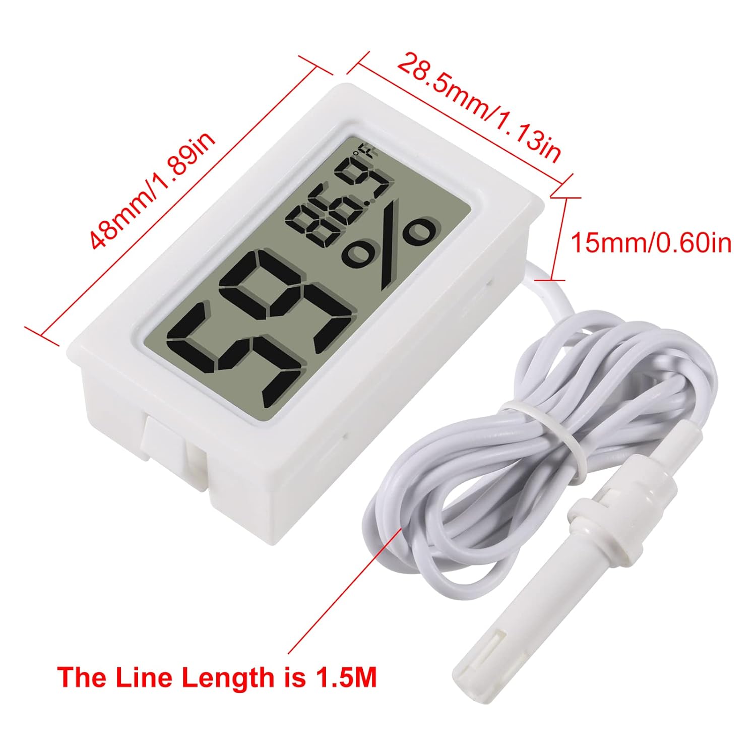 2pcs Mini Digital Hygrometer T - Digital Hygrometer Probe 评论和价格