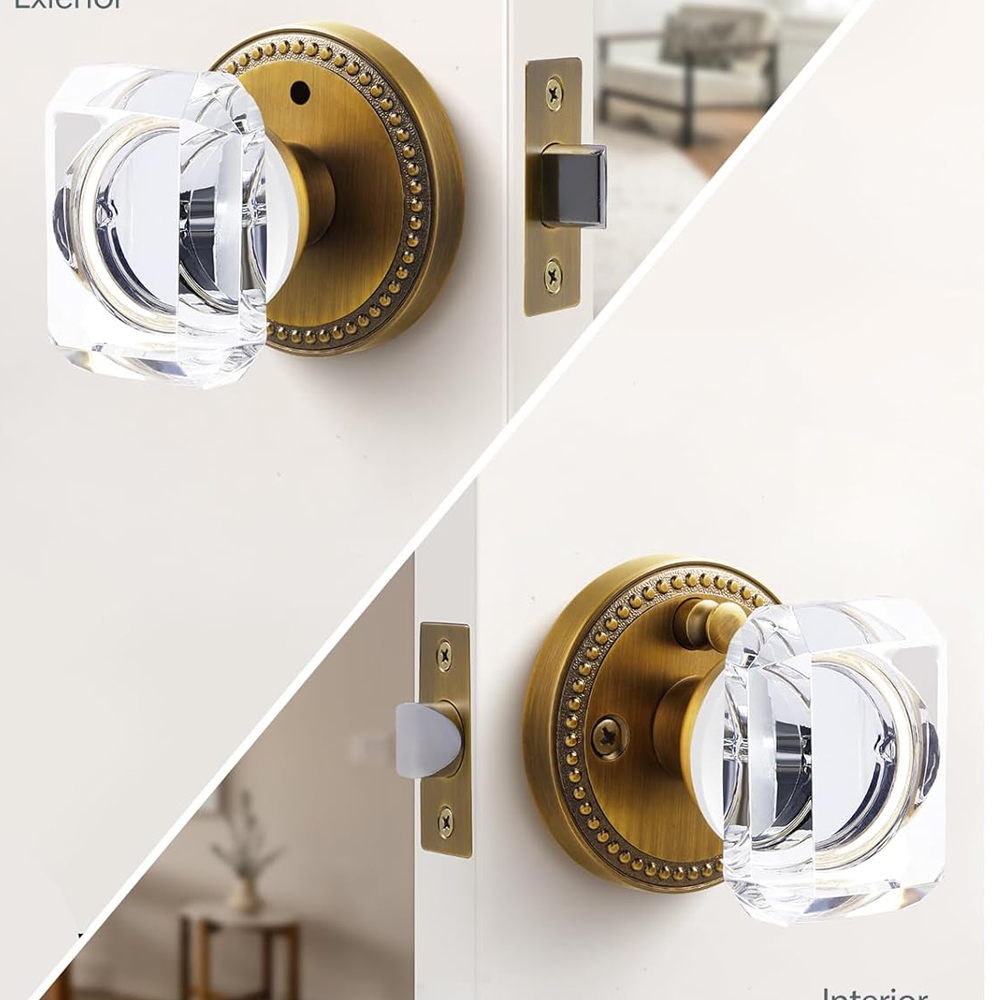 Brushed Crystal Door Handle, P - Glass Door Hinge 评论和价格
