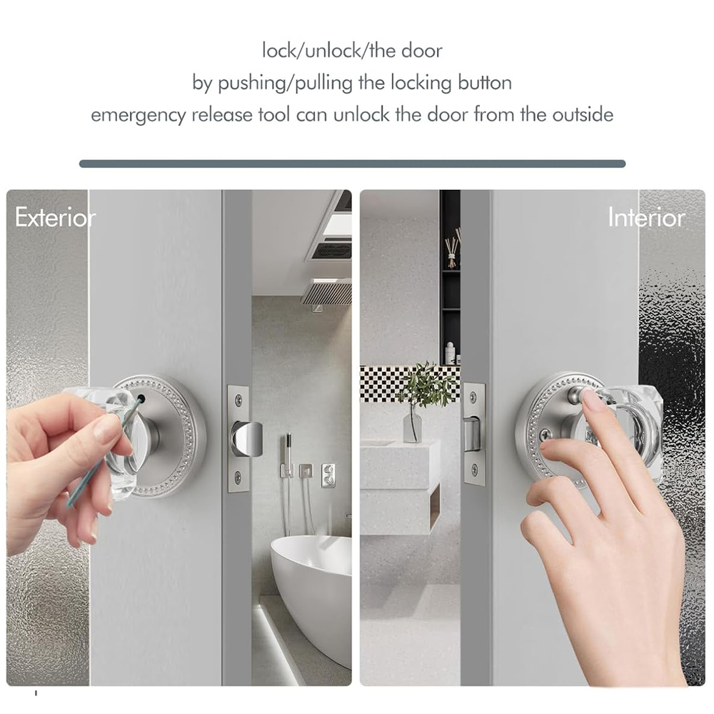 Brushed Crystal Door Handle, P - Glass Door Hinge 评论和价格